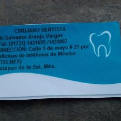 Cirujano Dentista Dr. Salvador Araujo Vargas