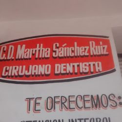 Cirujano Dentista Dra. Martha Sánchez Ruiz