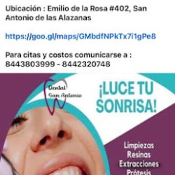 Consultorio Dental Sn Antonio De Las Alazanas